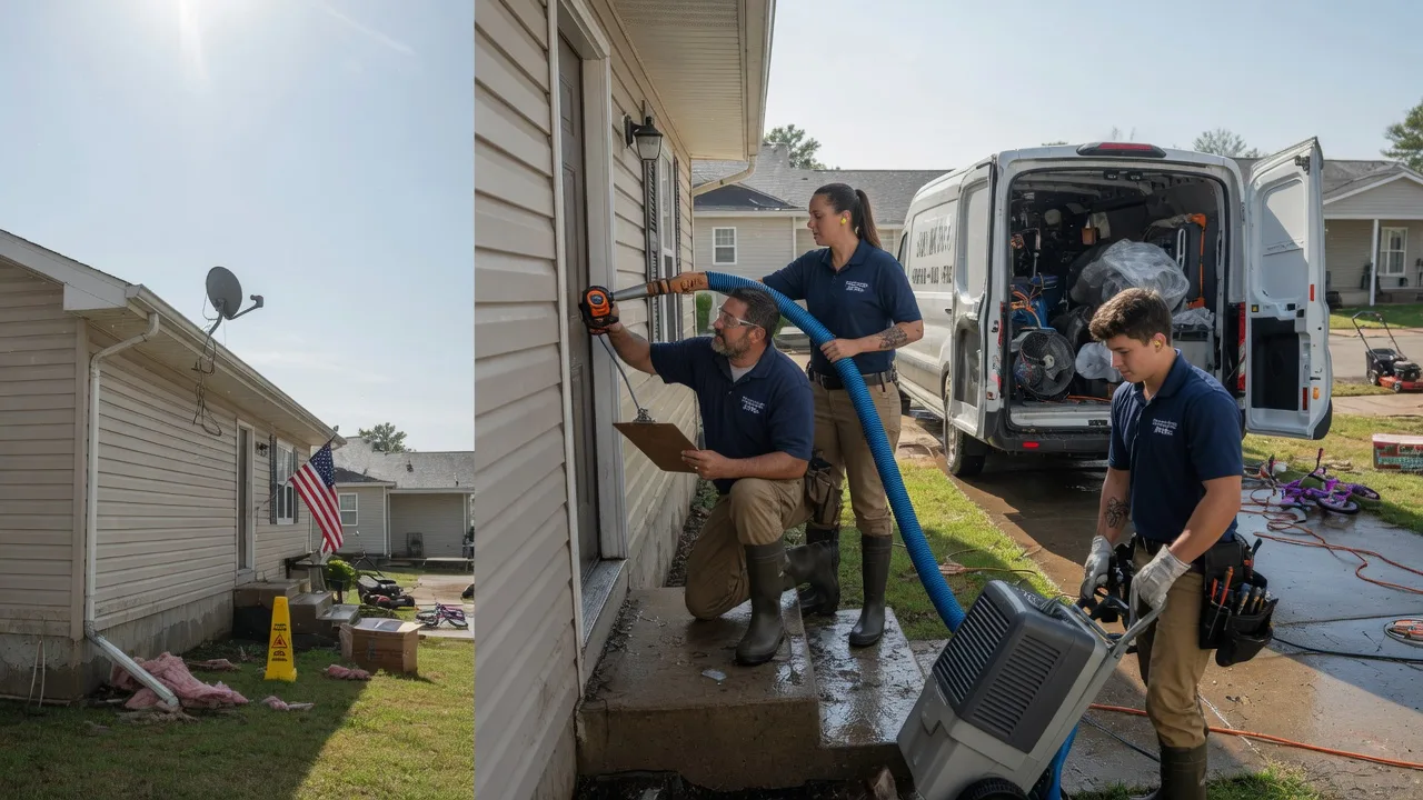 Ceiling Water Damage Restoration in Lancaster, MO near me